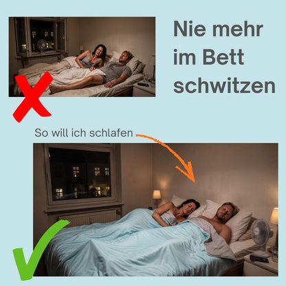 Erlebe den besten Schlaf wenn es warm ist, ohne zu schwitzen!